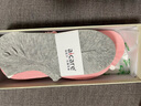 aicare防臭袜子女船袜纯棉抗菌春夏季薄全棉防滑不掉跟网眼隐形浅口短袜 粉色3双麻灰3双 6双 M 100%纯棉船袜（37-39码） 实拍图
