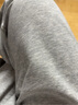 初语简约拼接设计运动休闲裤女25春夏新款宽松显瘦长裤 浅灰P8437801 XXL 实拍图