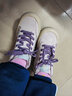 芭比童鞋女童毛毛鞋冬季保暖鞋女童冬鞋儿童加绒运动鞋DA5730 粉紫 31 实拍图