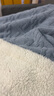 昙蓓漫小毯子午睡办公室披肩午睡毯冬季加厚午休毛绒毯小被子盖腿空调毯 【双层加厚蓝色款】办公室午休毯 羊毛绒面料丨按扣设计丨90*140cm 实拍图