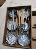日式和风餐具青花瓷碗套装陶瓷碗家用吃饭碗汤碗礼品碗筷礼盒装淘样儿 青花混色六碗筷礼盒（颜色随机） 实拍图