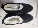 布舍元老北京布鞋棉鞋高帮羊毛保暖男中老年防滑爸爸鞋74X-0214黑色41 实拍图