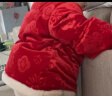 巴拉巴拉童装儿童羽绒服婴儿外套2025新宝宝女童春装新年拜年服新中式衣服 红色调00366-灰鸭绒  100 充绒量68g 实拍图