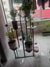 卧鸾花架置物架阳台花架子多层客厅放花的架子盆栽摆放架绿植摆放花台 升级加宽胡桃色7层单层承重100斤 实拍图