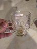VTyee加厚耐热玻璃茶杯带盖茶饮杯盖杯带把杯子办公家用喝水杯泡茶杯 菠萝杯-无盖255ml6只 实拍图