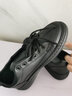 九寸阳光男鞋2025春季新款厨房防水防滑板鞋男士休闲皮鞋纯黑色工作鞋 黑色40码 实拍图