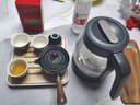 君庄逍遥泡茶壶360度旋转旅行茶具套装家用车载功夫茶杯便携式自动器 缠枝莲旅行装 实拍图