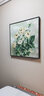 墨派（Mopai）餐厅装饰画手绘油画美式花卉高端客厅肌理挂画正方形壁画免打孔 金山聚宝 70*70cm手绘油画 实拍图