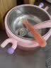babycare宝宝辅食碗婴儿注水保温碗恒温不锈钢ppsu儿童宝宝餐具套装礼盒 威利特粉-三件套【不锈钢内胆】 实拍图