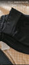 雪茜曼冰丝运动裤女夏季薄款宽松休闲裤束脚哈伦黑色显瘦速干女裤子黑色 晒单实拍图