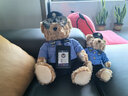 蜀黍家交警小熊公仔警察小熊正品铁骑警官熊反光条骑行服玩偶 证件熊(33cm 蓝衬男款）+墨镜 定制款（客服备注） 实拍图