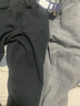 西域传奇牛仔裤男秋冬季潮牌高街宽松直筒裤子男百搭纯色阔腿复古休闲长裤 烟灰色+黑色 M (建议90斤-100斤) 实拍图