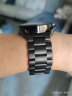 r.r.h 小米手表watch s1/s1pro表带s2不锈钢金属三珠钢xiaomi手表链商务精钢带 WatchS1/ S1pro/S2（22mm）黑色 实拍图