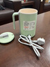 摩茶养生杯迷你电炖杯便携式煮茶热牛奶神器熬粥mini办公室热奶杯养生壶烧水杯多功能养身壶 豌豆绿（升级款）+滤网【送勺子】 0.45L 实拍图