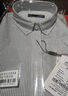 BLACKMONDAY纯棉牛津纺竖条纹衬衫男短袖全棉免烫抗皱男士商务休闲衬衣 【甄选上市公司面料】灰色条纹 3XL (190) 实拍图