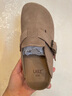U·B·Z防水勃肯半拖鞋女厚底2026春秋新款外穿包头博肯男一脚蹬加绒单鞋 卡其 37 实拍图