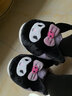 Hello Kitty女童棉鞋冬儿童室内家居鞋小孩保暖亲子棉拖鞋 库洛米紫 40-41码 实拍图