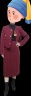 三彩2023冬季新款两件套香风套装绗棉外套高腰半身裙中长优雅女 红色 155/80A/S 晒单实拍图
