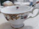 品来运陶瓷茶杯欧式骨瓷咖啡杯套装下午茶具创意英式红茶杯田园风情水杯 富士山风情杯碟+勺 实拍图