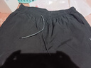 啄木鸟【2条】休闲裤男夏季薄款冰丝潮流修身直筒运动大码百搭九分长裤 8022黑色+8022深蓝色【两件装】 4XL （建议180-195斤） 实拍图