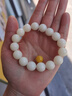 世福星正品白玉菩提手串可盘玩佛珠菩提根菩提子女款静心文玩老料手链男 白玉菩提手串-6mm【附证书】 实拍图