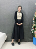 回力女鞋棉鞋女秋夏季加绒2025新款毛毛鞋外穿一脚蹬孕妇豆豆鞋子女 黑色 37 (235mm) 实拍图
