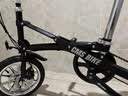 都市螳螂CMSBIKE一秒折叠自行车变速14寸小型超便携成人折叠户外小轮车 单速经典黑 实拍图