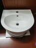 阔宅小户型简易洗手盆套装陶瓷洗脸盆柜组合家用卫生间洗漱台池挂墙阳 A款41x36cm盆+支架+下水 【限量】 实拍图