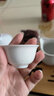 番易15Y茶碗带盖陶瓷泡茶用中号不烫手白瓷盖碗茶杯功夫茶具套装中式 陶瓷玉兰杯12件套 实拍图