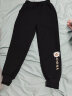 真维斯童装男童加绒裤子2025新款儿童新年卫裤加厚秋冬拜年服中大童保暖棉裤 【加厚羊羔绒】黑/金龙送福左下K 140 实拍图