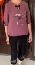 俞兆林（YUZHAOLIN）中老年人套装女奶奶夏装中袖妈妈款夏季老人衣服60岁70老太太唐装 紫色[套装] 2XL 建议105-120斤 晒单实拍图