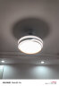 奥克斯隐形风扇灯吊扇灯奶油云朵家用吸顶一体吊灯卧室客厅餐厅电扇灯 36寸-变频6档-变光-遥控 实拍图