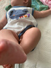 标点熊婴儿连腿肚兜新生儿童护肚脐宝宝护肚子半背肚围睡觉防踢薄款四季 半背熊蓝 90码 建议身高80-90cm 实拍图