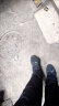 乔丹QIAODAN运动鞋男密网透气保暖跑步鞋减震运动鞋舒适经典潮流款 黑色/金色-网面 45 实拍图