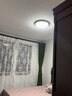 格蕴美式LED三色吸顶灯现代主卧室阳台过道圆形吸顶灯简欧田园风灯具 黑描金42CM中号(LED三色) 实拍图