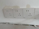 西门子（SIEMENS）开关插座强电面板 86型墙面无框大面板 皓彩系列雅白 四开单控 实拍图