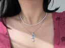 念芙项链25年新款细链条千金锁骨链仙纯欲风夏日精致中秋礼物送女生 双层项链【珍珠蝴蝶】 实拍图