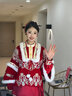 枝己新年战袍秀禾服新娘马面裙结婚礼服三件套敬酒服中式嫁衣婚服 S2327-三件套 均码 实拍图