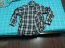 CLOR格子长袖衬衫男士秋冬季潮流ins宽松休闲衬衣外套CLCX04黑色2XL 实拍图