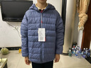 鸭鸭（YAYA）儿童轻薄羽绒服短款宝宝男女大小童保暖新款冬季童装外套D 雾蓝 150 实拍图