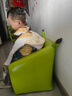 积木宝贝（JIMUBAOBEI）儿童沙发宝宝小沙发单人可爱卡通座椅公主男孩女孩婴儿阅读沙发椅 PU绿色皮卡丘(1—6岁可用） 外观 实拍图