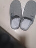 傲万家居棉拖鞋男士家用秋冬季厚底防滑2021新款室内保暖毛毛绒拖鞋男 深灰 40-41 适合39-40 实拍图