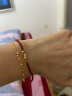 周大福17916系列 简约几何 小金珠22K金手链 E126130生日礼物 15cm 实拍图