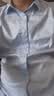 汉尼（HANY）[100支纯棉]汉尼免烫白色短袖衬衫男商务老钱风白衬衣男士夏 丹宁顿浅蓝【小尖领 修身版】 42 实拍图