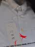 红蜻蜓（RED DRAGONFLY）衬衫男长袖中青年通勤棉质牛津纺顺滑百搭打底男装衬衣 白色L 实拍图