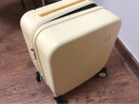 米熙mixi拉杆箱子行李箱小型登机箱14英寸飞机旅行箱包密码箱女云雀黄 实拍图