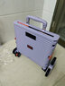 喜路仕爬楼购物车折叠小推车买菜车手拉车老人拖车BY06-C浅紫色 实拍图