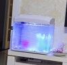 SEA STAR生态海 星小鱼缸客厅小型水族箱创意迷你玻璃家用懒人造景LED灯 500F布景套装（带20件套） 实拍图