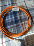 PANDUIT 泛达超六类细网线CAT6A类跳线家用电脑宽带POE监控万兆高速成品线 赤茶橘 3米 实拍图