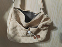 小野七天大容量单肩包包女韩版学院风通勤饺子包少女学生上课斜挎包百搭 米色斜挎包单包+ 零钱包 实拍图